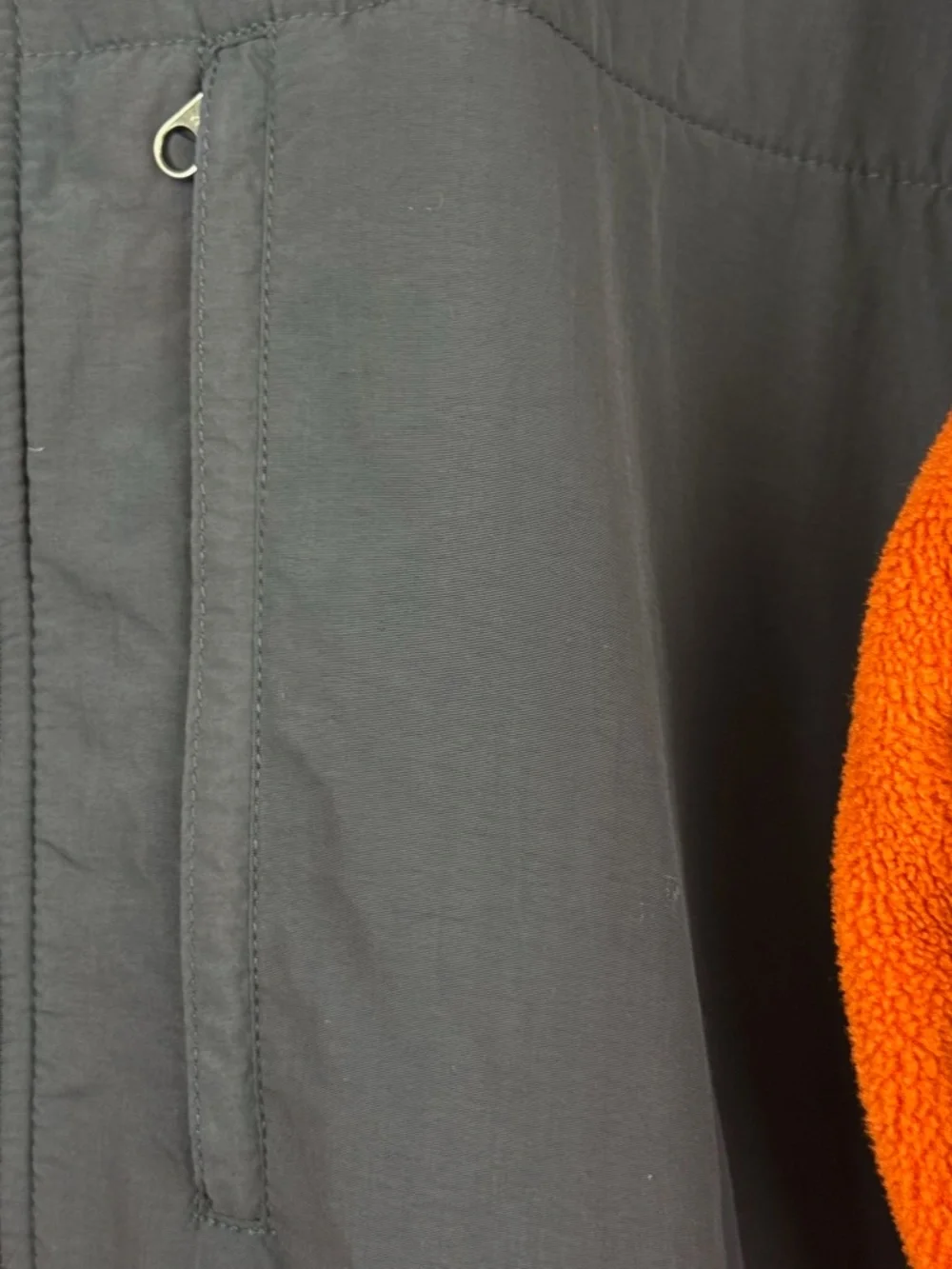 The North Face Men’s Denali Polartec Fleece Full Zip Jacket Orange Gray XL